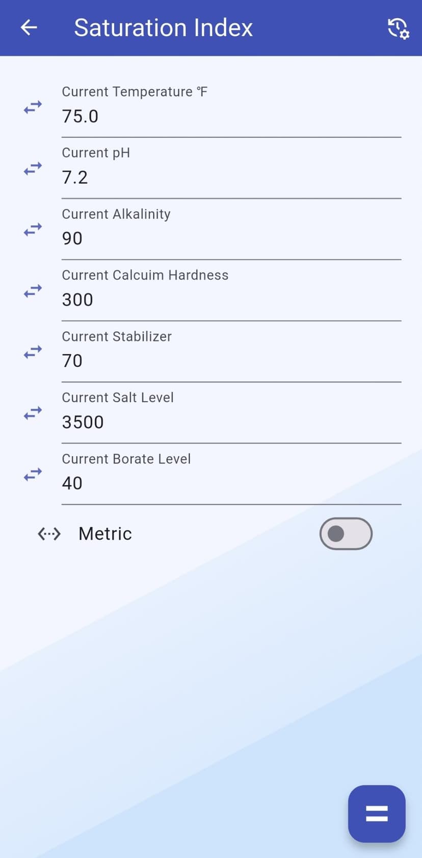LSI Calculator App