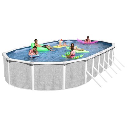 Heritage TA 301552GP-DXP Taos Complete Above Ground Pool, 30-Feet x 15-Feet x 52-Inch