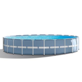 Intex 24ft X 12ft X 52in Ultra Frame Rectangular Pool Set with Sand ...