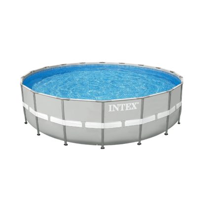 Intex 24' x 52" Steel Ultra Frame Round Above Ground Swimming Pool Set with Pump
