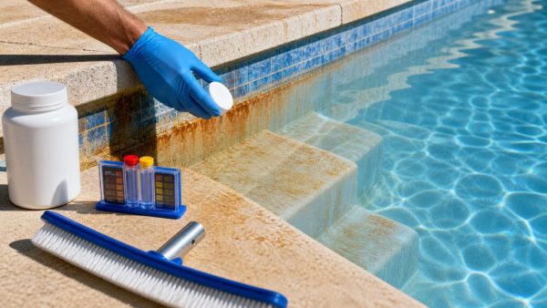 Pool Metal Stain Removal: How to Remove Iron, Copper, and Manganese Stains