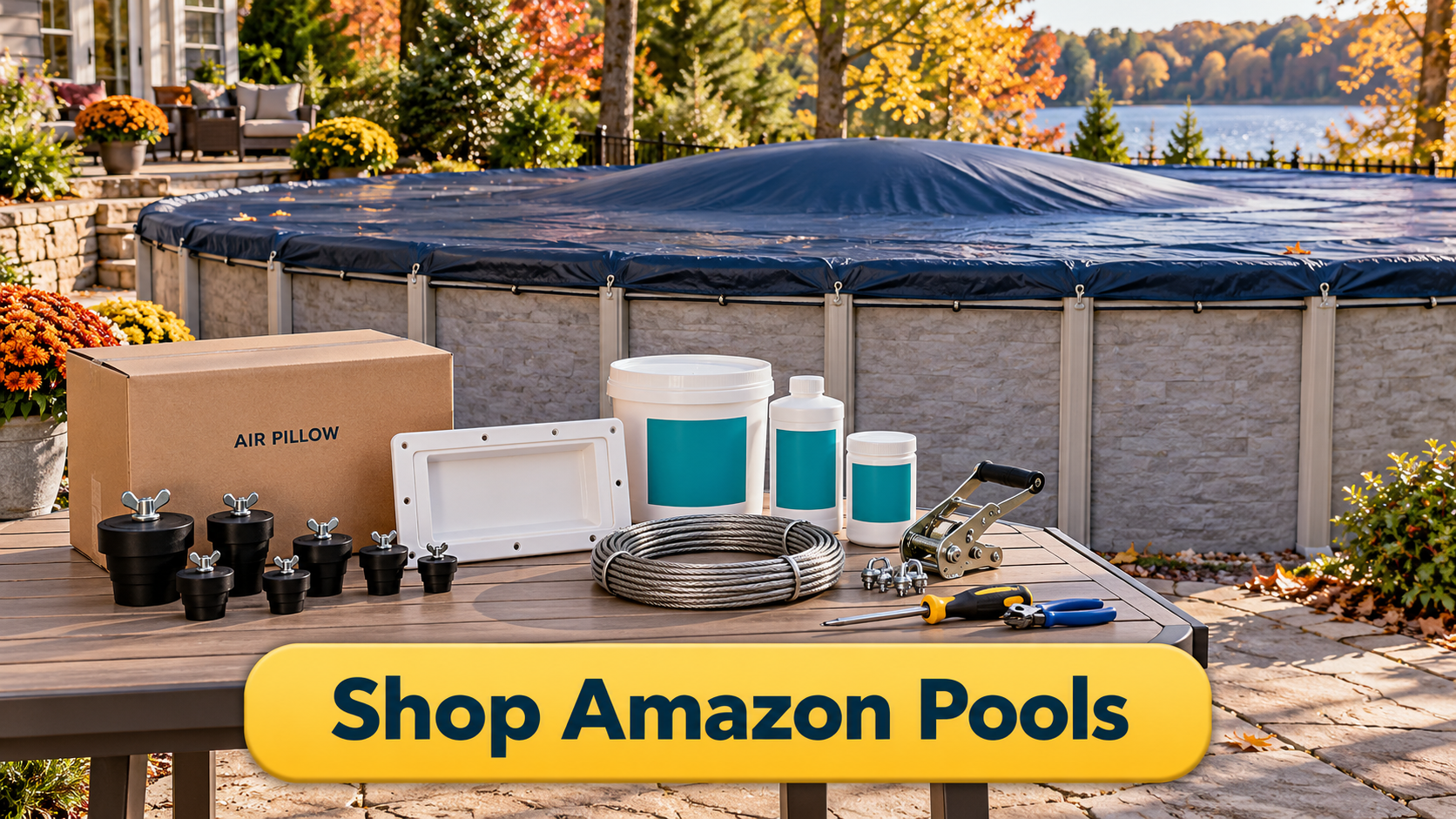 Above ground pool winter closing supplies - Shop Amazon Pools