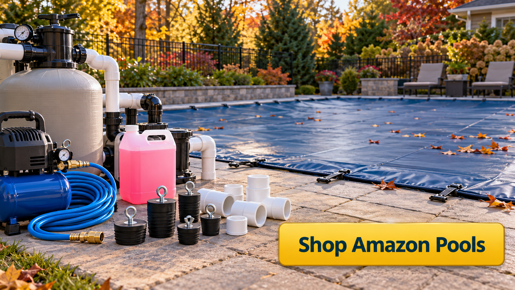 Pool winterization plumbing supplies and pool antifreeze shopping guide