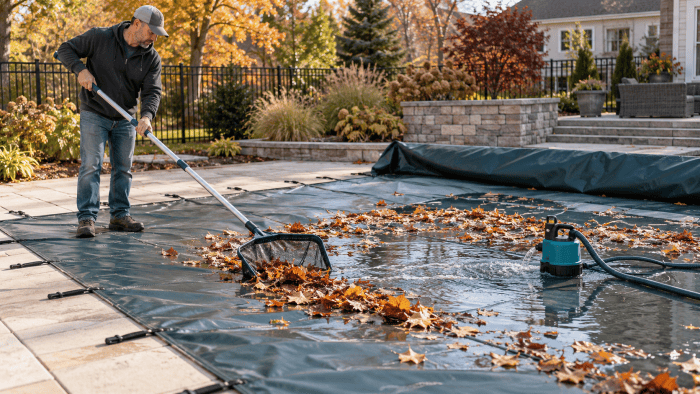 How to Remove a Pool Cover Safely Without Dumping Debris Into the Pool